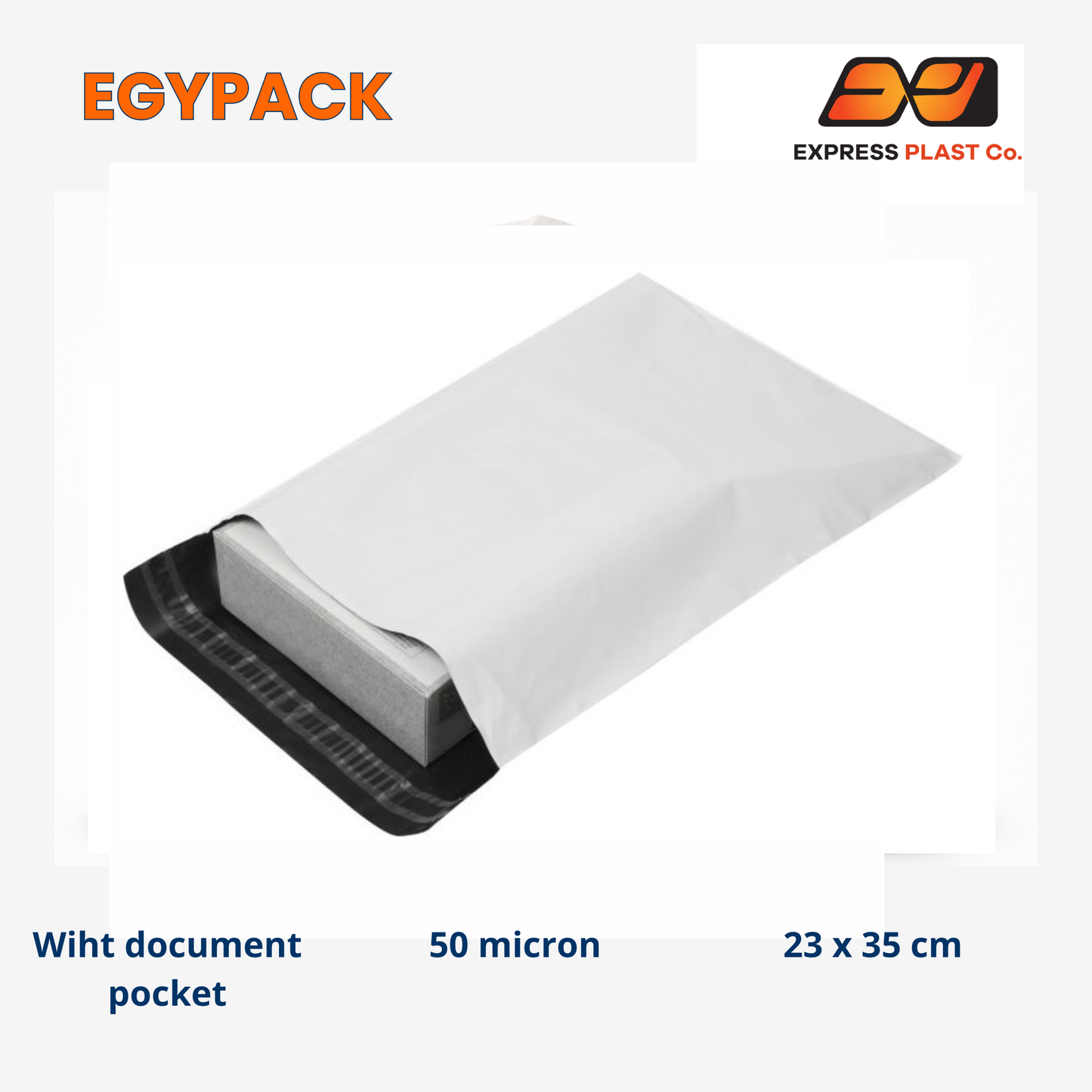 COURIER BAG PE – 50 µm – 23 × 35 cm – GREY E-commerce shipping – Self adhesive seal – Document pocket - Pack of 100 pcs