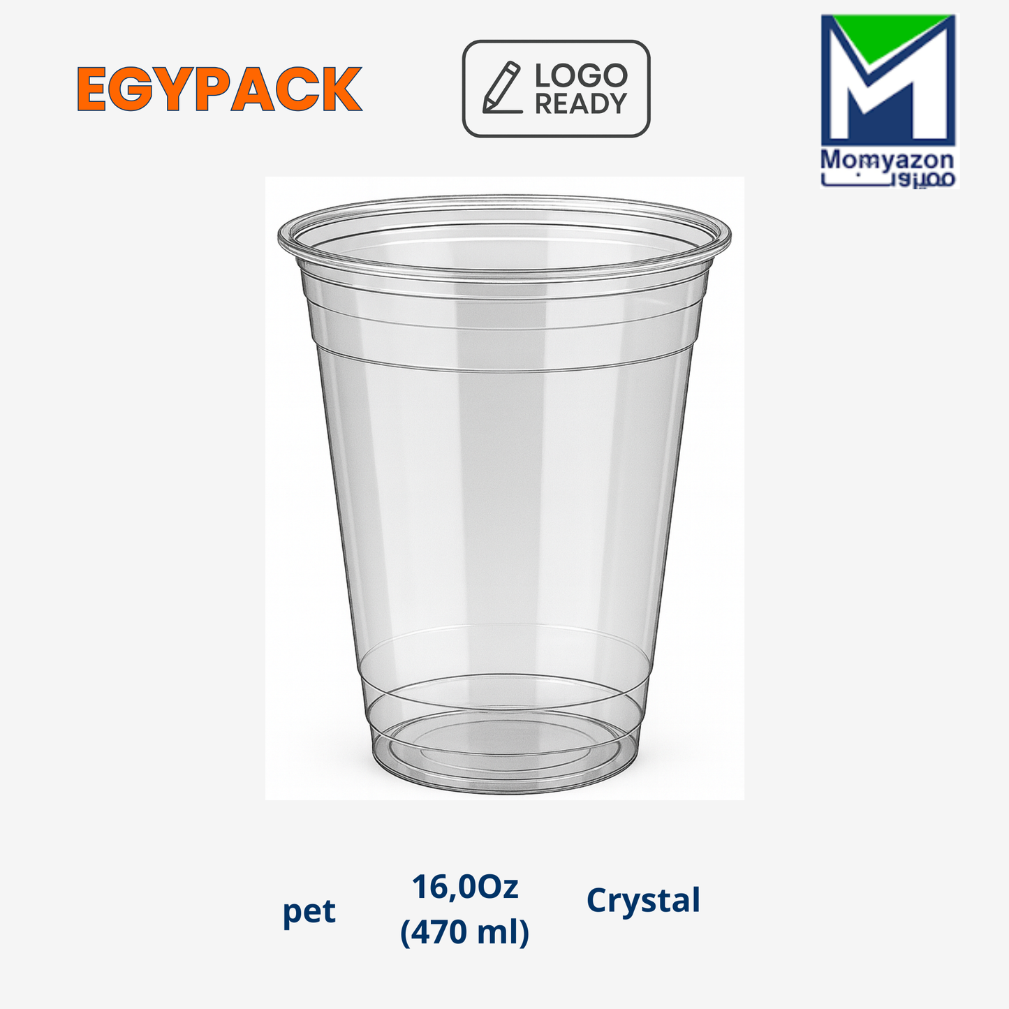 ЗДРАВА PET ЧАША CRYSTAL – 16 oz / 475 мл – ОПАКОВКА ОТ 80 БР.