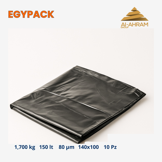 GARBAGE BAG EXTRA HEAVY DUTY 140Lt- 100X140cm - 70my - Pack 10 bags