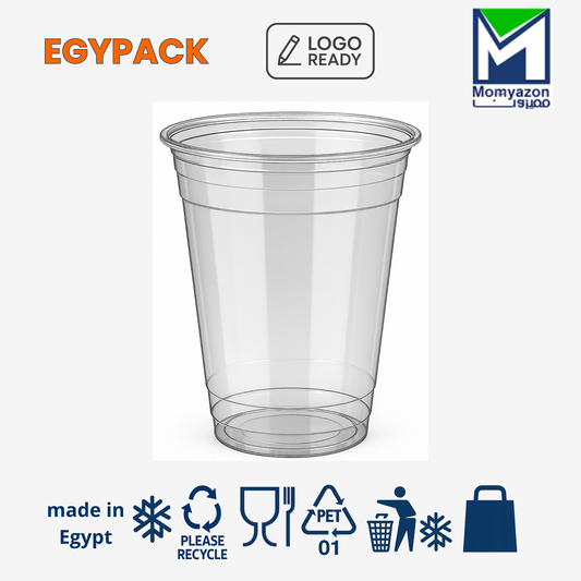 HEAVY PET CUP CRYSTAL – 18Oz / 535ml – Pack of 50 pcs